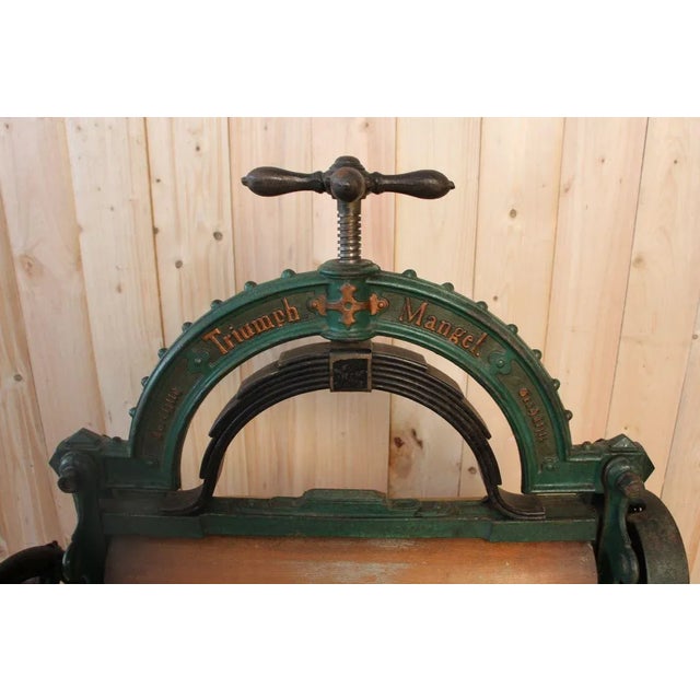 Antique Cast Iron Sheet Press For Sale - Image 9 of 11