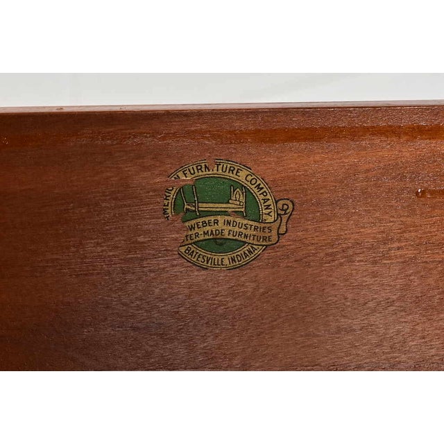 Brown Romweber French Regency Louis XVI Burl Wood Highboy Dresser, Circa 1920s For Sale - Image 8 of 15