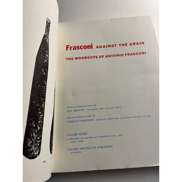 Mid-Century Modern 1974 Frasconi Against the Grain Woodcut Book For Sale - Image 3 of 10