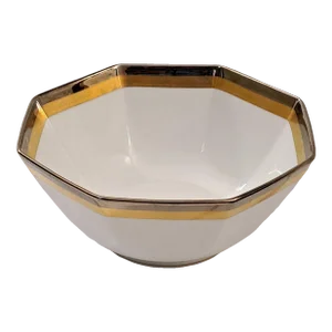 Vintage Fitz & Floyd Platine d'OR Serving Octagonal Accent Bowl, Japan