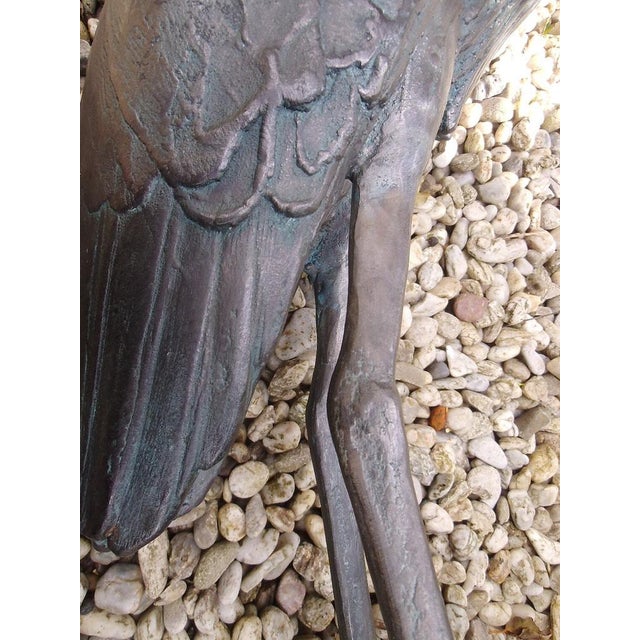 Handcrafted Heron Sculpture from Philipp Basche, 1980s For Sale - Image 10 of 12
