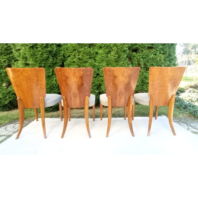 H-214 Chairs by Jindrich Halabala for Up Závody, 1940s, Set of 4 For Sale - Image 8 of 18