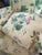 Late 20th Century Late 20th Century Henredon Custom Yellow Floral Chintz Upholstered Armchair With Ottoman For Sale - Image 5 of 16