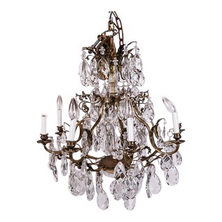 Early 20th Century Louis XV-Style Eight-Light Chandelier For Sale