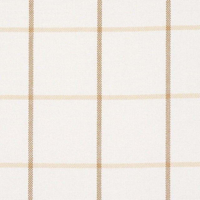Contemporary Schumacher X Mark D. Sikes Frannie Windowpane Fabric In Neutral For Sale - Image 3 of 4