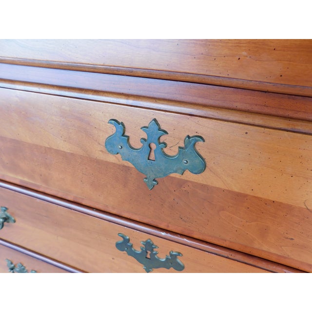 Century Furniture Georgian Style Henry Ford Museum Cherry Chest 41.25"w For Sale - Image 14 of 15