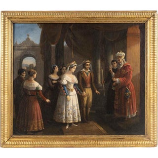 Italian School Artist, Wedding, Oil on Canvas, Early 19th Century For Sale