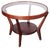 Round Dark Oak Side Table by Kozelka & Kropacek for Interieur Praha, 1950s For Sale