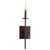 This single sconce is made of steel with a darkened bronze finish. This particular fixture works with both modern and...