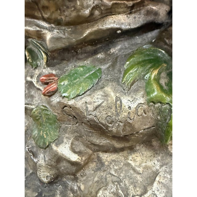 Wood Silver Gilt and Bronze Putti Table With Glass Top For Sale - Image 7 of 10