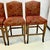 Wood 1980s Vintage Regency Empire Italian Boho Chic Upholstered Bar Stools - Set of 4. For Sale - Image 7 of 14