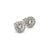 Natural White Sapphire and Diamond Stud Earrings 14k W Gold 1.26 TCW Certified $3,050 216093 Nothing says, “I Love you”...