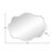 Frameless Scalloped Mirror Long For Sale - Image 11 of 11
