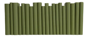 Decorative Books - Fir Paper Wrapped Books - Green Books By The Foot
