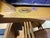 1990s Stickley Living Room Set, Prairie Sofa (Settle). Love Seat, Coffee Table and Round Table For Sale - Image 9 of 12
