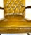 Wood Vintage Mid-Century Tufted Camel Vinyl Armchair on Casters For Sale - Image 7 of 13