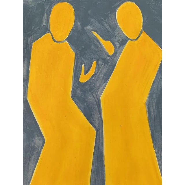 Early 21st Century Waleria Matelska, Discussion, 2020, Acrylic on Paper For Sale - Image 5 of 9