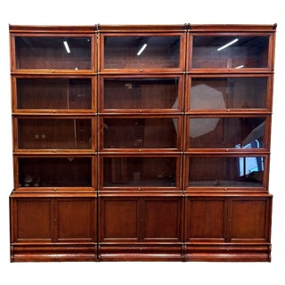English Bookcase from Globe Wernicke, Set of 3 For Sale
