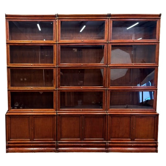 English Bookcase from Globe Wernicke, Set of 3 For Sale