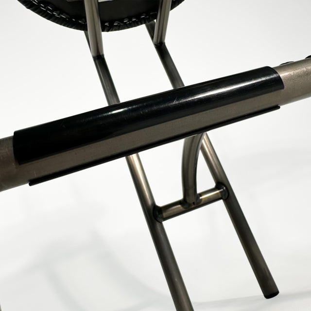 Vintage Post Modern Rodney Kinsman "Tokyo" for Bieffeplast Style Barstools - Set of Three For Sale - Image 11 of 17