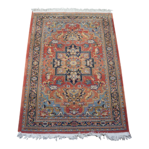 Vintage Belgian Oriental 100% Wool Floral Rug Runner Carpet Mat 46" X 65"