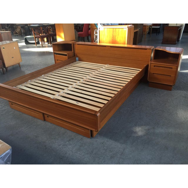 Teak Danish Modern Style Platform Bed California King Chairish