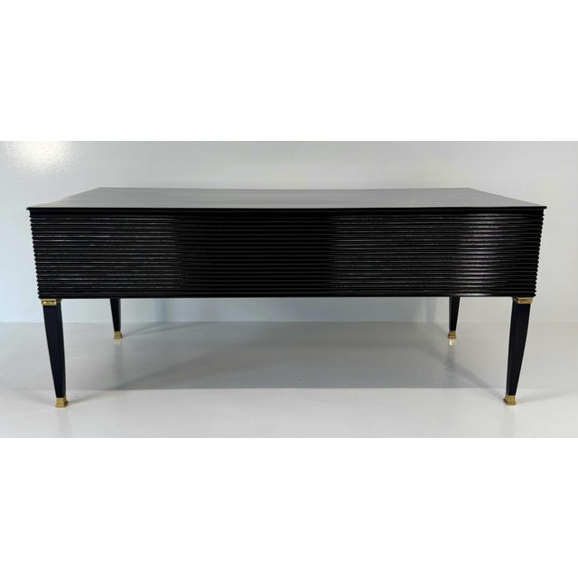 Elegant Italian Art Deco desk from the 1950s, produced for the ' Permanente Mobili Cantù' and likely designed by Paolo...