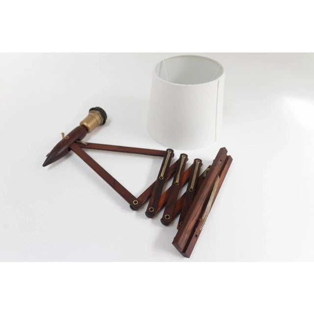 Mid-Century Danish Rosewood Scissor Wall Lamp, 1960s For Sale - Image 18 of 18