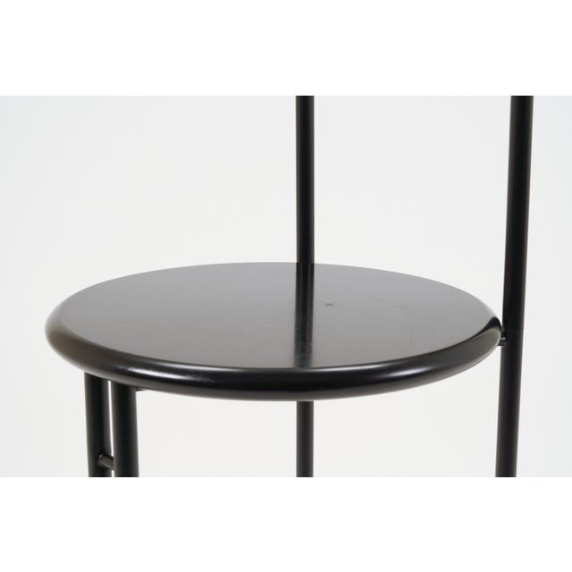 Black Vintage Postmodern Black Valet Stand, 1980s For Sale - Image 8 of 11
