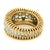 1980s Vintage 18k Gold Diamond Bombe Band Ring, Circa 1980s, Size 5.75 For Sale - Image 5 of 9