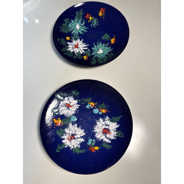 Vintage German Enamelled Bowls from Fischland, 1960s, Set of 2, in Very Good conditions. Designed 1960 to 1969