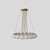 Model 2109 design by gino sarfatti the le sfere chandelier is composed of a circular array of blown opaline glass spheres....