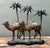 Pair of Vintage Patinated Bronze Camel Candleholder For Sale - Image 4 of 12