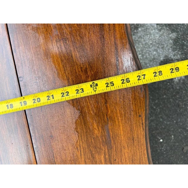 Antique Pine Drop Leaf Table Solid wood frame, sturdy Approximate measures: 11.5'' deep , 24' wide, 24” tall