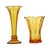 Art Deco Luxval Series Américain Vases in Amber Glass from Val Saint Lambert, 1935, Set of 2 For Sale - Image 10 of 18