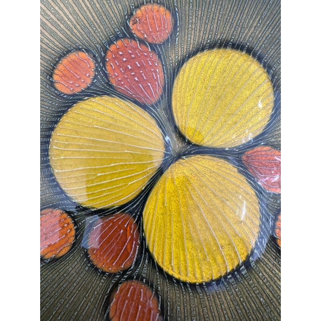 1960s Annemarie Davidson Glass & Enamel Decorative Plate, Mid-20th Century Scallop Design For Sale - Image 5 of 12