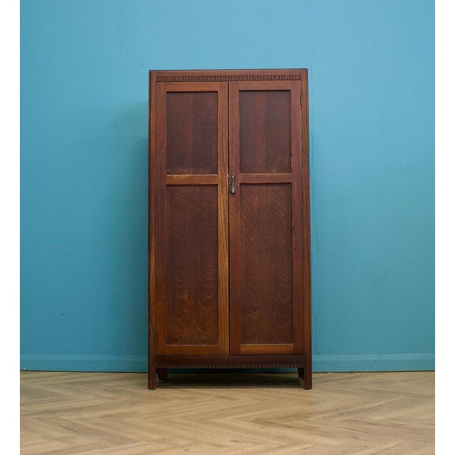 Art Deco Oak Compact Wardrobe, 1930s For Sale - Image 12 of 12