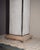 Wood Late 20th Century Architectural Leaded Glass Obelisk Table Lamp For Sale - Image 7 of 8