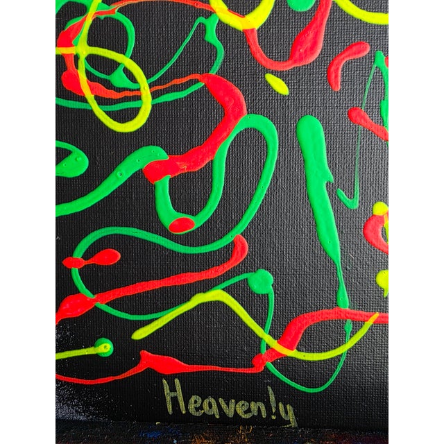 2020s Oksana Babala Neon Diptych – Abstract Oil Painting on Canvas – 2‑in‑1 Set For Sale - Image 5 of 17