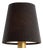 Visual Comfort Signature 4" Black Linen Empire Shade For Sale