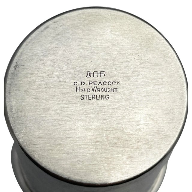 Silver Sterling Silver Art Deco Mint Julep Cups For Sale - Image 8 of 12