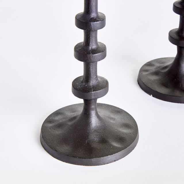 Modern Abacus Taper Holders, Set of 3 For Sale - Image 3 of 6