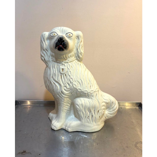 Staffordshire Antique Extra-Large Staffordshire Dog For Sale - Image 4 of 7