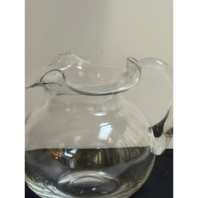 1980s Tiffany & Co. Crystal 7" Tall Pitcher Barware For Sale - Image 13 of 17