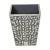 Exclusively made in India for Sheherazade, this bone-inlaid trash can features a beautiful leaf pattern and makes a big...