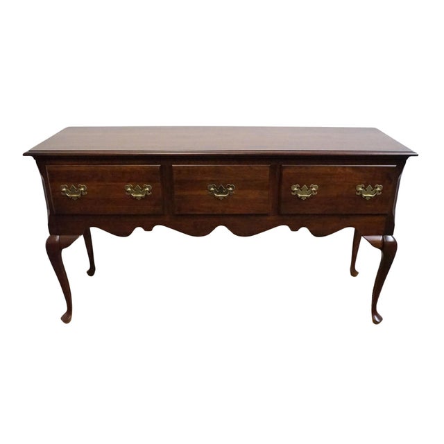 Traditional Cresent Furniture Solid Cherry Traditional Style 62" Sideboard Buffet For Sale - Image 3 of 12
