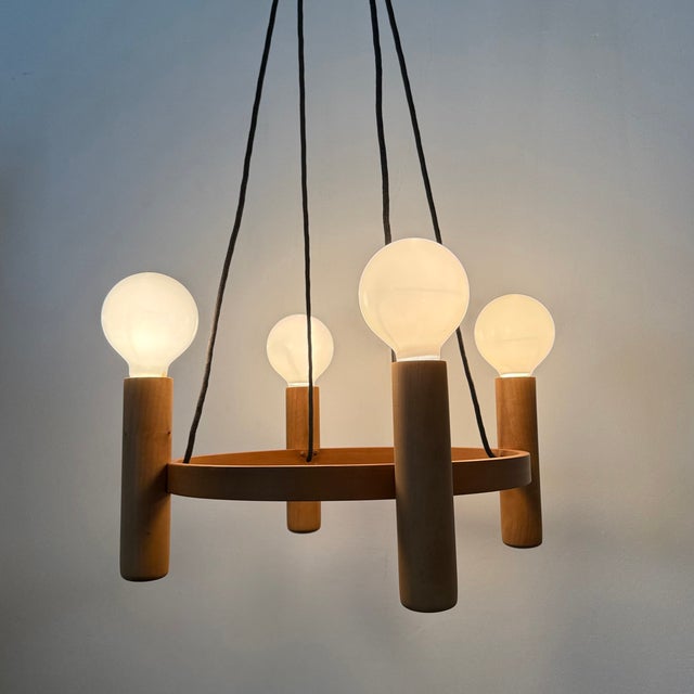 Vintage Danish Chandelier from Domus, 1970s For Sale - Image 3 of 18