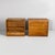 Mid-Century Modern Mid-Century Modern German Archive Cabinets in Wood with Shutter Opening, 1940s, Set of 2 For Sale - Image 3 of 18