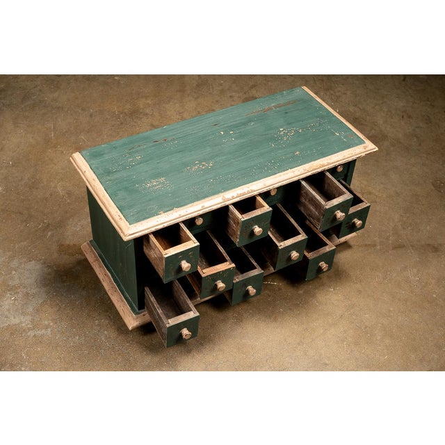 1910s 1910s Primitive 18 Drawer Small Parts Cabinet For Sale - Image 5 of 7