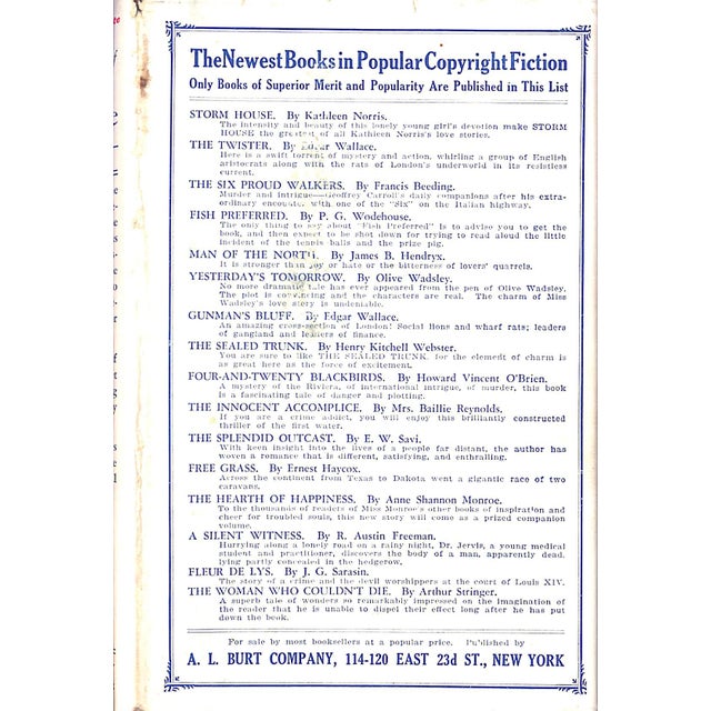 Paper "Fish Preferred" 1929 Wodehouse, p.g. For Sale - Image 7 of 7